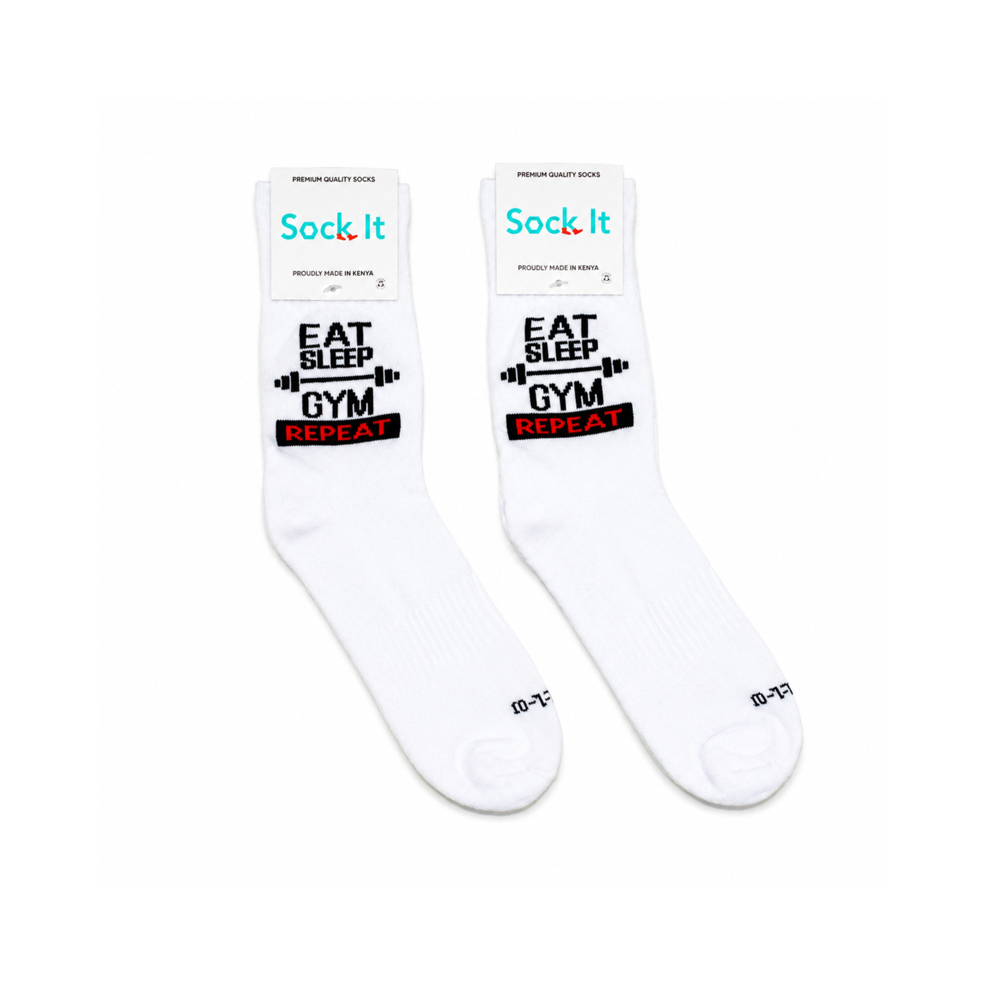 Eat Sleep Gym Repeat Sock