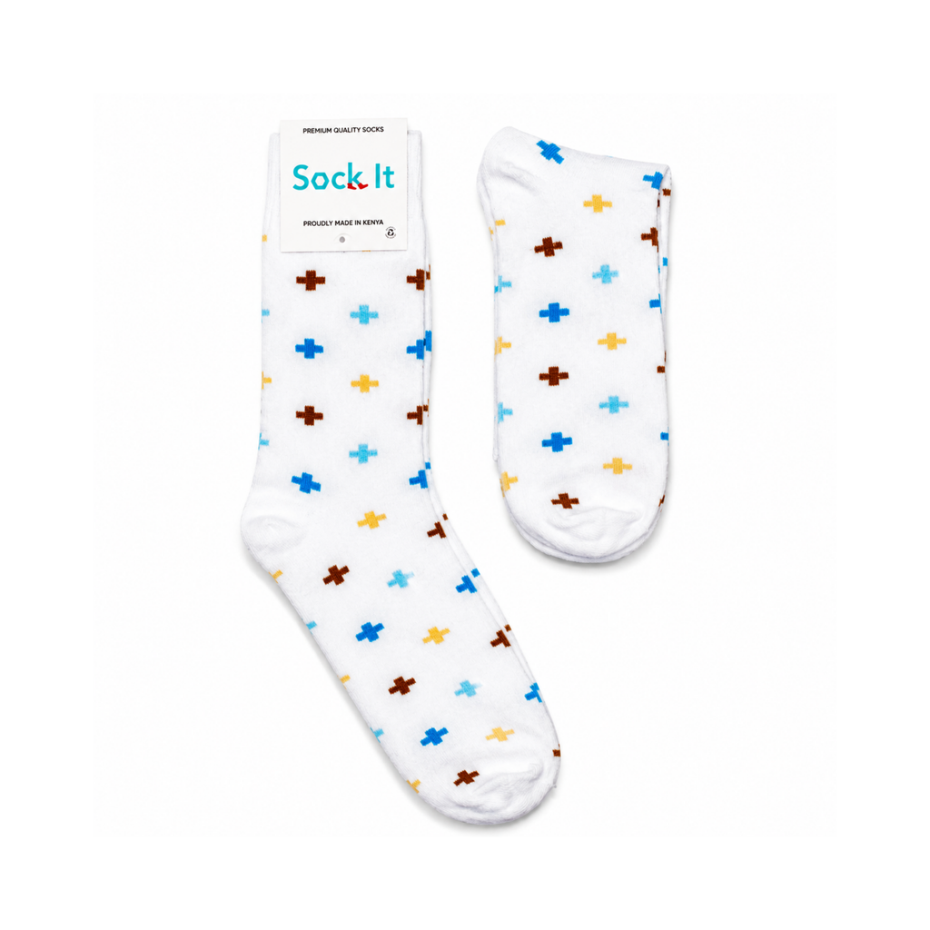 Confetti Cross Sock