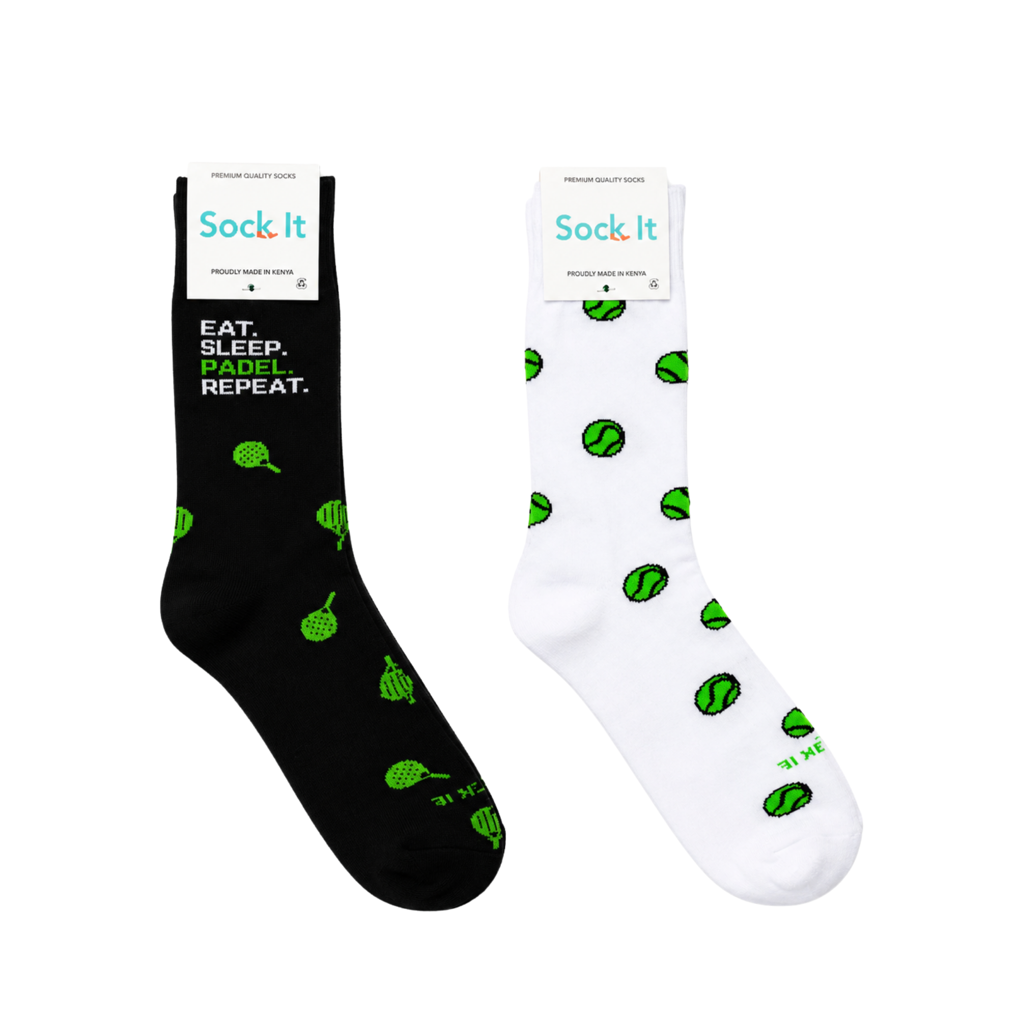 Eat. Sleep. Padel. Repeat. Socks (2-Pack)