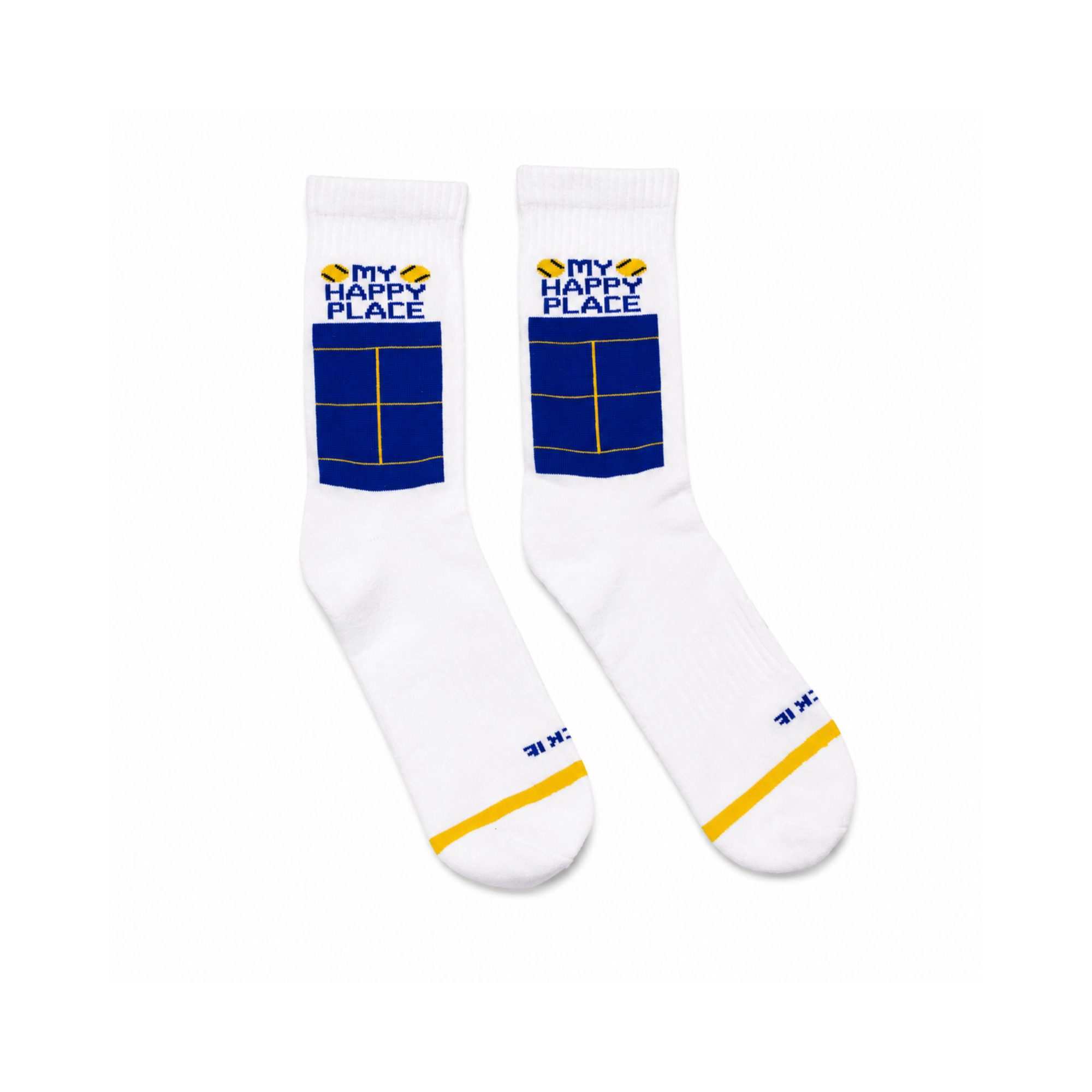 "My Happy Place" Padel Court Sock